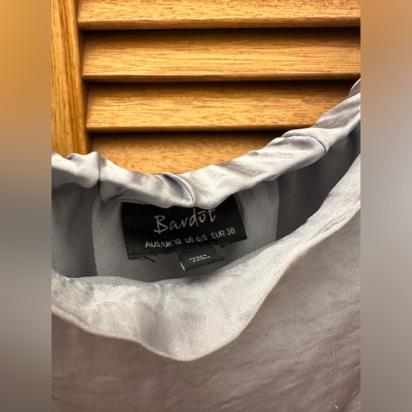 Bardot Off the Shoulder Light blue dress Size Small - Picture 4 of 8